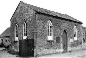 Old photo of the British School built in 1845, now the Aston Chapel.