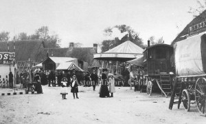Aston Feast, taken in about 1910 at the traveling fair in The Square, Aston.