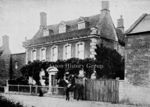 Taken in around 1905, horse and rider outside Aston House in North Street.