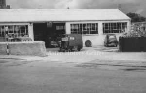 1950's or 1960's photograph of the Aston Repair Depot, in The Square, Aston.