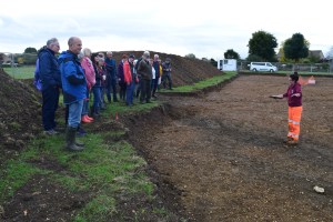 Aston History Group's visit to the archaeological dig at Back Lane, Aston in October 2022.
