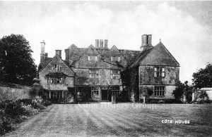 Historic photograph of Cote House in the parish of Aston, Cote, Shifford and Chimney.