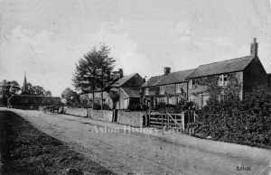 Historical view along the Cote Road in Aston.
