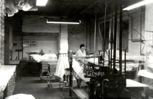 Worker Inside the Aston Laundry.