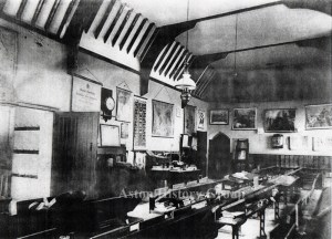 Interior of Aston school, photo taken in the year 1905.