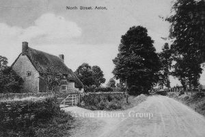 Historical view along North Street in Aston.