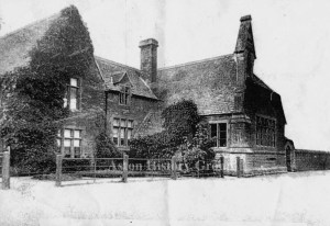 Old photograph, The Aston school exterior in the year 1905.