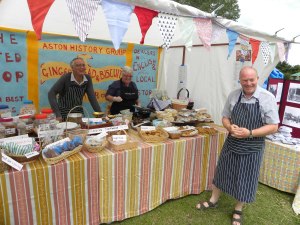 The Aston History Group's stall at the Aston Village Fete.