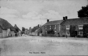 Historic view of The Square in Aston, looking east.