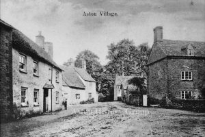 Historic view of the West End area of Aston, at the junction of Back Lane and the High Street.
